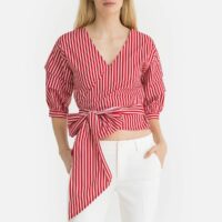 Blouse rayée cache-cur Rouge/Blanc LIU JO